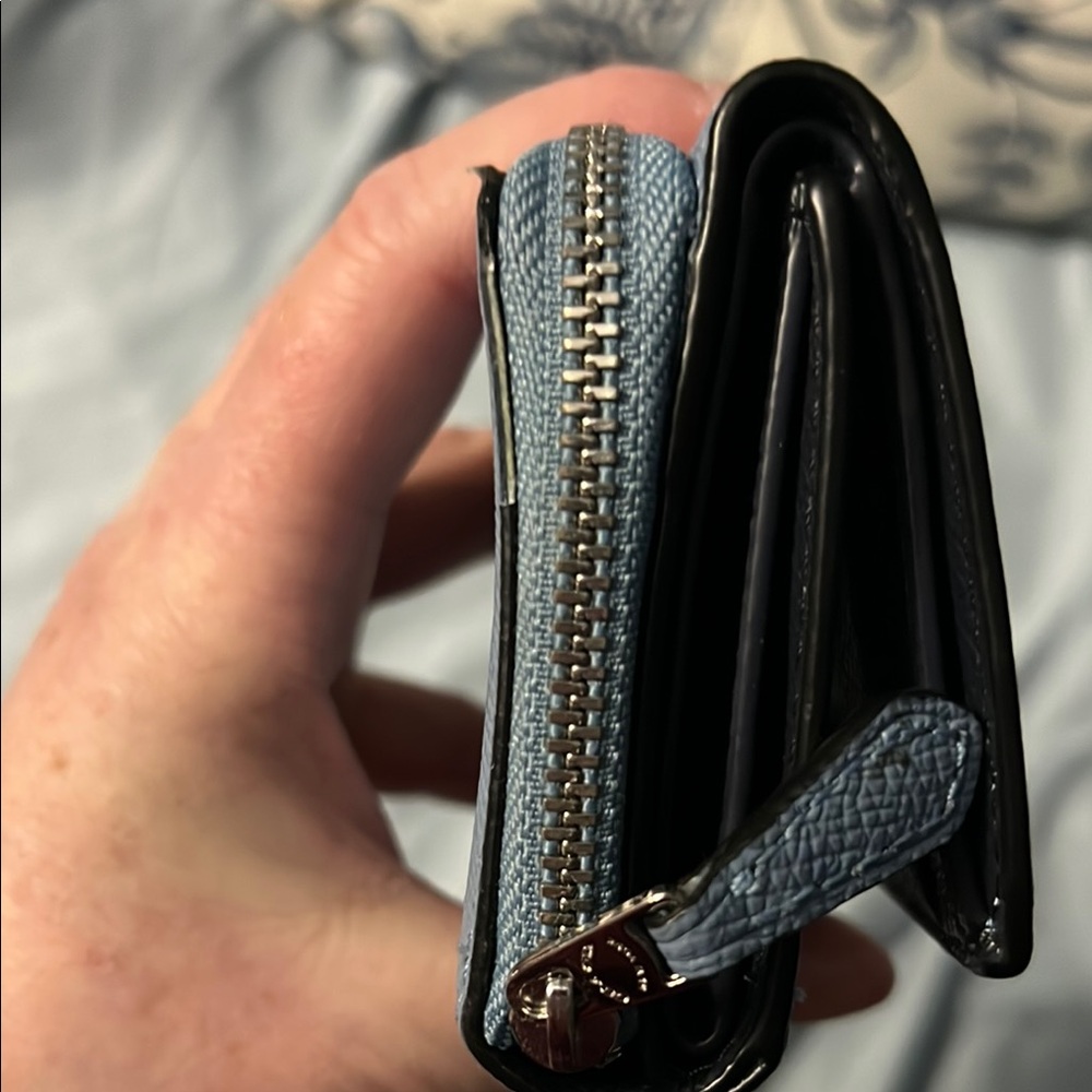 Coach Blue Leather Wallet - Picture 6 of 8